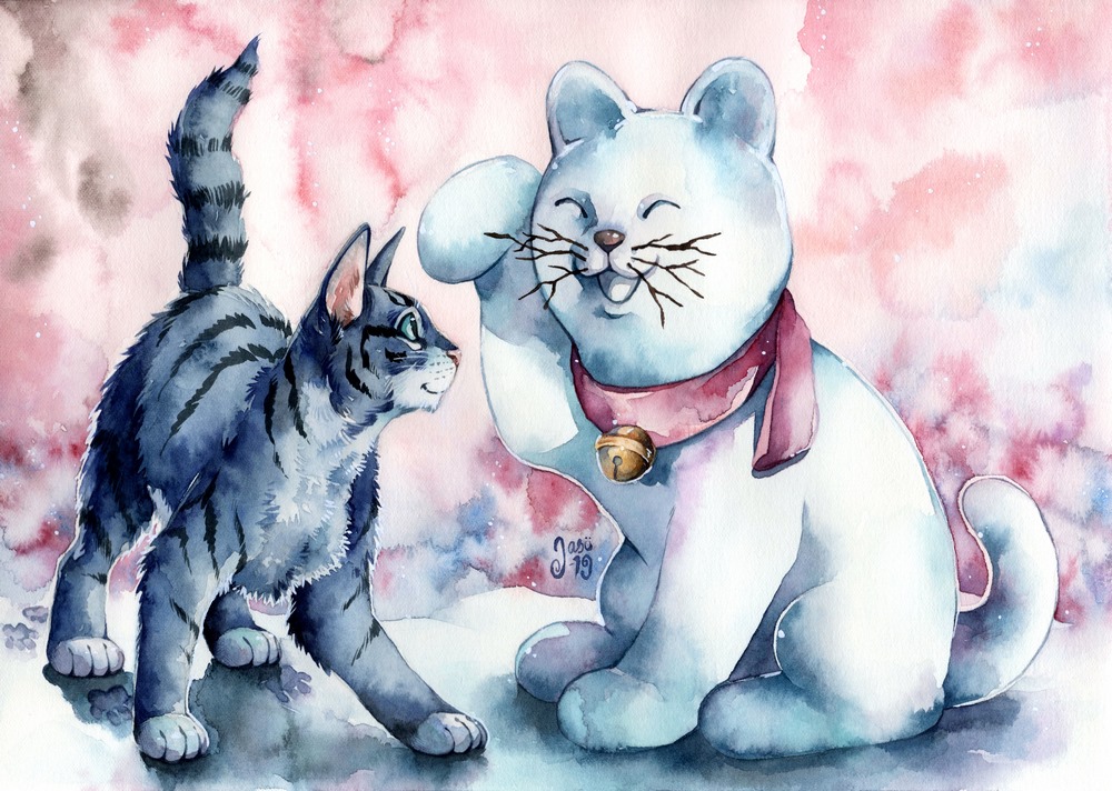 Print - Cat in Winter